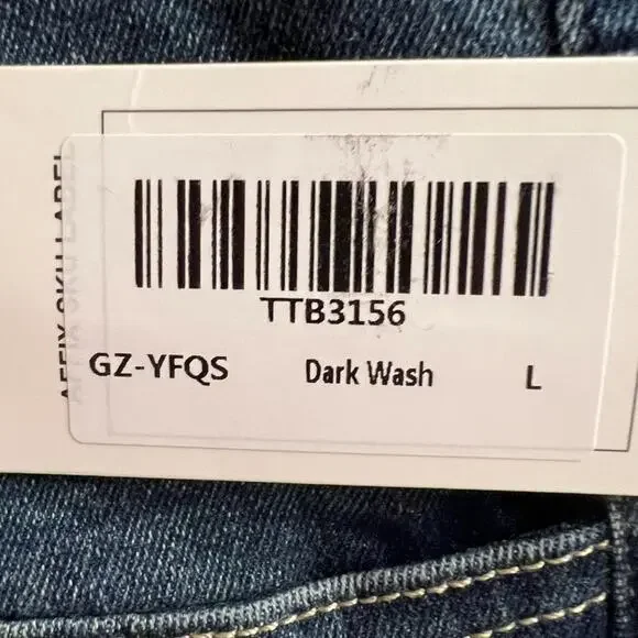 Last One! NWT High Waisted Skinny Blue Jeans Sz L - Picture 8 of 8